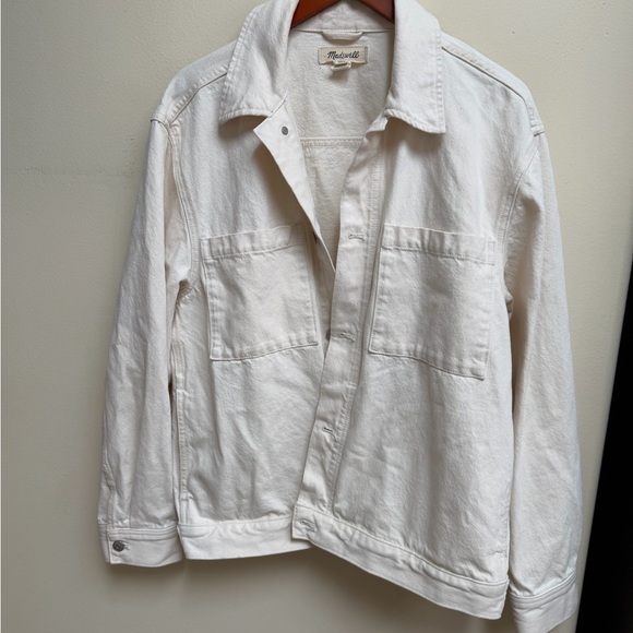 Madewell Cream Denim Jacket